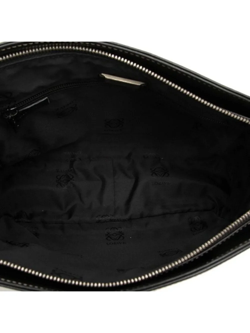 Loewe Anagram Crossbody Shoulder Bag Black Leather